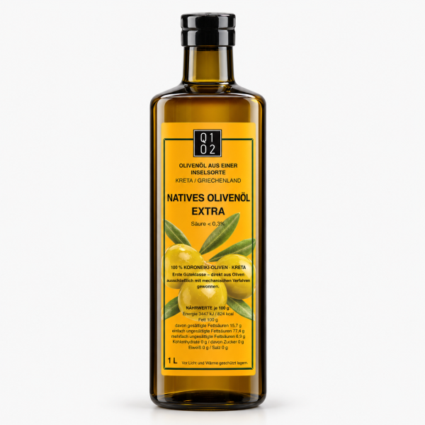 Premium Olivenöl aus Kreta 1L
